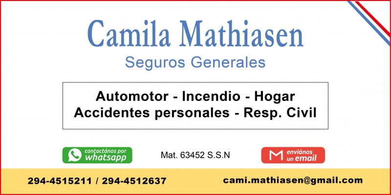 Camila  mathiasen seguros generales