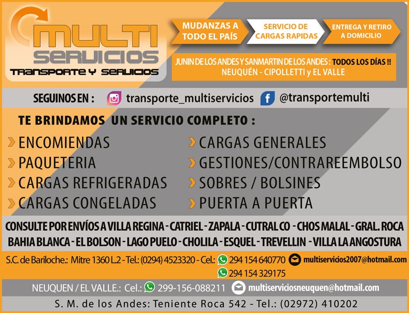 Transporte multiservicios, bche, s.m. de los andes